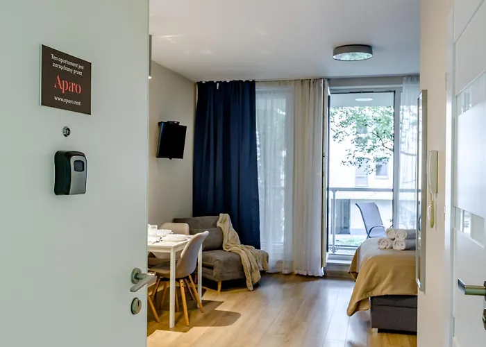 شقة Wola Nest By Aparo - Metro Rondo Daszynskiego, Centrum, Browary Warszawskie, Winda, Balkon *