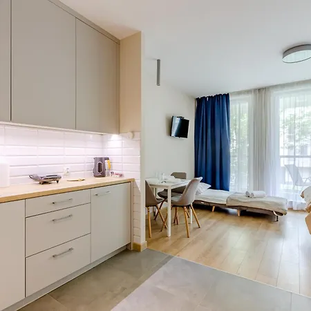 Апартаменты Wola Nest By Aparo - Metro Rondo Daszynskiego, Centrum, Browary Warszawskie, Winda, Balkon *