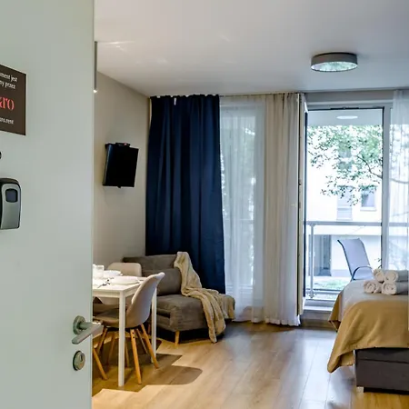 Апартаменты Wola Nest By Aparo - Metro Rondo Daszynskiego, Centrum, Browary Warszawskie, Winda, Balkon *